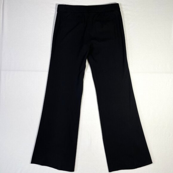 BCBG Christine Wide Leg Trousers Size 10 Black Wool Blend Lightweight Flowy - Picture 5 of 16